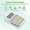 Rechargeable Batteries Charger for AA AAA