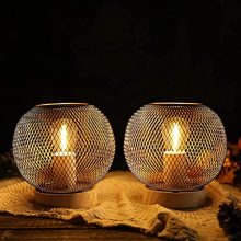 Battery Powered able Lamp Metal Mesh