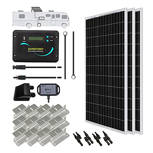 Renogy 300 Watts 12 Volts Monocrystalline Solar RV Kit