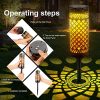 Outdoor Solar Pathway Lights - 6 Pack Decorative Metal Retro Lights for Path, Garden, Patio - Waterproof Landscape Lighting with Beautiful Patterns
