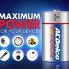 ACDelco 8-Count C Batteries, Maximum Power Super Alkaline Battery