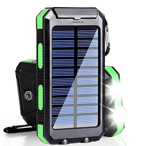 Solar Charger, 20000mAh Solar Power Bank Portable Charger
