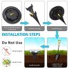 Solar Lights Outdoor, 8 LED Solar Garden Lights