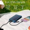 Anker Solar Power Bank - PowerCore Solar 10000: Your Outdoor Companion with Dual USB Ports, Flashlight, and Splashproof Design for Uninterrupted Smartphone Charging