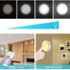 Battery LED Color Changing Puck Lightings and Dimmable
