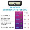 Solar Lights Outdoor Super-Bright 298 LEDs 2500lm