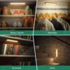 20-LED Motion Sensor Under Cabinet Lighting! Experience Convenience with Rechargeable Battery and Easy Installation in Closets, Cabinets, and More.