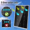 240W Monocrystalline Solar Panel Starter Kit with Charge Controller - Power Your Adventures