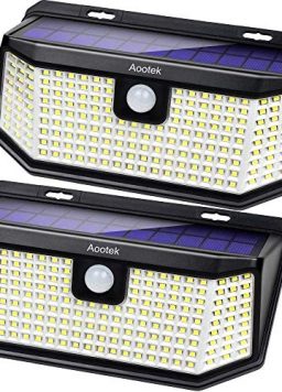 Aootek Solar lights outdoor 182 Leds 2500Lm Solar motion sensor