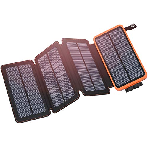 Solar Charger 25000mAh, Hiluckey Outdoor Portable Power Bank