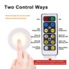 Battery Operated Puck Lights (6 Pack) - Dimmable Wireless Under Cabinet Lighting with Remote Control for Kitchen Convenience! 🌟🔋🍽️