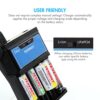 Tenergy Rechargeable NiMH C Batteries and T4s Battery Charger Bundle - 4-Pack C Size Batteries with Smart Charger