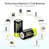 Rechargeable C Batteries 5000mah - RayHom Rechargeable C Batteries