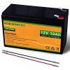 ECO-WORTHY 12V 10Ah LiFePO4 Lithium Iron Phosphate Battery