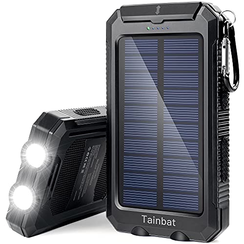Solar Power Bank, Waterproof Portable Charger 20000mAh
