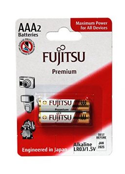 Fujitsu Premium AAA Alkaline Battery, 1.5 Volts