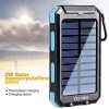 Solar Power Bank, YELOMIN 20000mAh Portable Solar Charger
