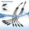 BougeRV Solar Y Branch Connectors Extra Long Solar Panel