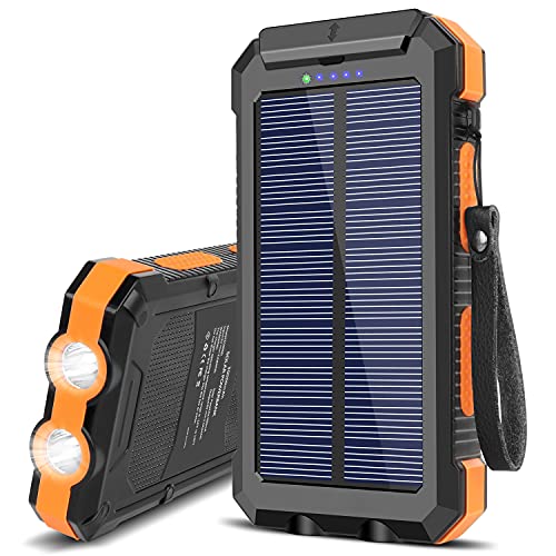 Portable Solar Power Bank External USB Battery Pack