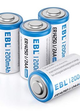 ER14250 3.6 Volt Lithium Batteries, 1200mAh High Capacity Batterie