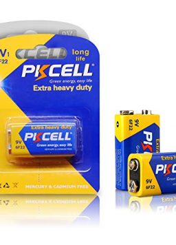 PKCELL 9V Dry Battery (2 Count) – Ultra Long-Lasting