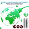 1100mAh AAA Rechargeable Batteries (8 Pack): Eco-Friendly Power for Household Devices