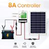 SOLPERK 10W Solar Panel, 12V Solar Panel Charger Kit