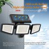 Solar Lights Outdoor, 210 LED 2500LM Solar Flood Security Lights