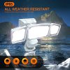 Illuminate Your Outdoors with 1600lm Bright Solar Security Light - Adjustable Heads for Enhanced Coverage and Separate Efficient Solar Panel