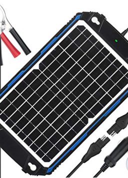 Upgraded Waterproof 12W Solar Battery Charger, Maintainer Pro