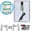 30W Waterproof Solar Battery Charger & Maintainer with Intelligent MPPT Controller - Ideal for Outdoor Use, Adjustable Mount, LED Monitor, and Free Maintenance