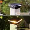 MAGGIFT 15 Lumen Solar Post Lights