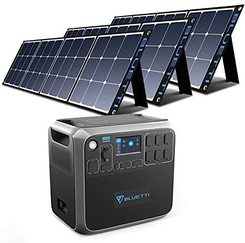 BLUETTI AC200P Solar Generator with Panels Included