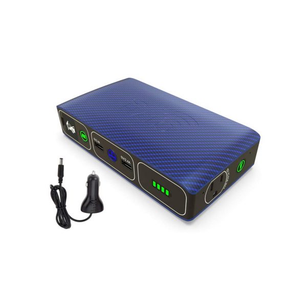 Wireless Laptop Power Bank Jump Starter with AC Outlet and Car Charger