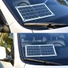 10W 12V Portable Solar Trickle Battery Maintainer with Cigarette Lighter Plug - Keep Your Vehicle Battery Charged Anywhere