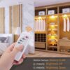 Rechargeable Puck Lights with Wireless Remote - 60 Lumens Dimmable LED Under Cabinet Lighting for Kitchen and Closet (6 Packs)