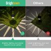 Brightown Solar Pathway Lights 6 Pack Brown