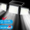 Solar Outdoor Motion Sensor Lights – 210 LED 2500LM Wireless Security Flood Light, IP65 Waterproof, 2 Pack 🌞💡