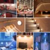Illuminate Your Space with Ease: LED Puck Lights with Remote Control