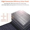 60W Portable Foldable Solar Charger - High Conversion Efficiency and Ultimate Portability