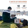 FIVKLEMNZ 200W Portable Power Station – Solar Generator for Outdoor Adventures & Emergencies ⚡