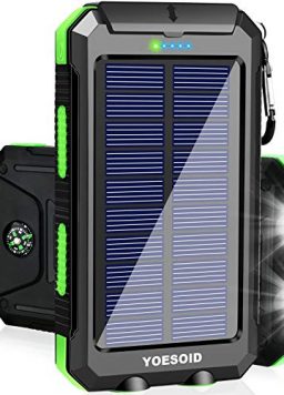 Solar Charger YOESOID 20000mAh Portable Outdoor