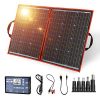 DOKIO 110W Portable Foldable Solar Panel Kit Lightweight