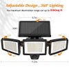 Solar Lights Outdoor, 210 LED 2500LM Solar Flood Security Lights
