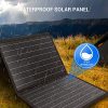 60w portable solar panel with parallel cable