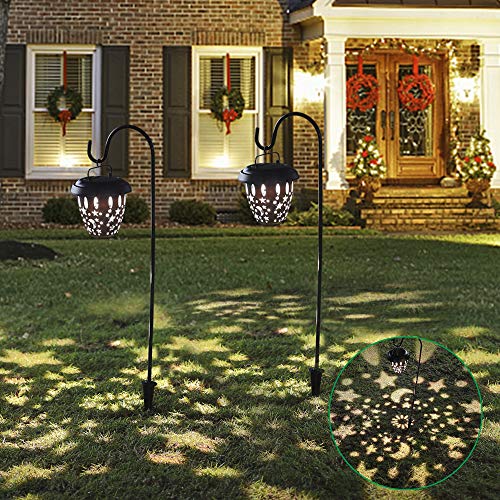 MAGGIFT 2 Pack Hanging Solar Lights Dual Use