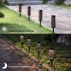 MAGGIFT 6 Pack Outdoor Dual-use Solar Pathway Lights
