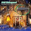 TomCare Solar Lights Outdoor Flickering Flame