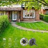 12-Pack Solar Ground Lights – 8 LED Solar Pathway Lights, Waterproof In-Ground Landscape Lighting for Garden, Patio, Yard, and Walkways