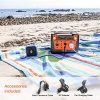 300W Portable Power Station: 280Wh Solar Generator for Camping, RV, and Emergency Backup Power